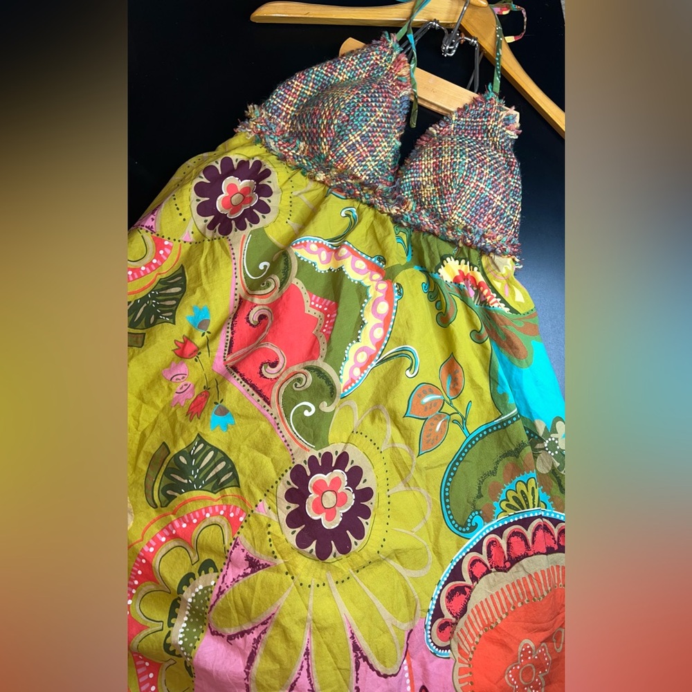 Y Apparel Y2K paisley 90's Sun Dress Size Medium EUC